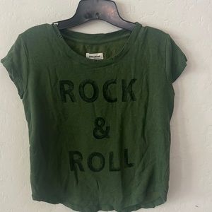 Women’s vintage look distressed tee
